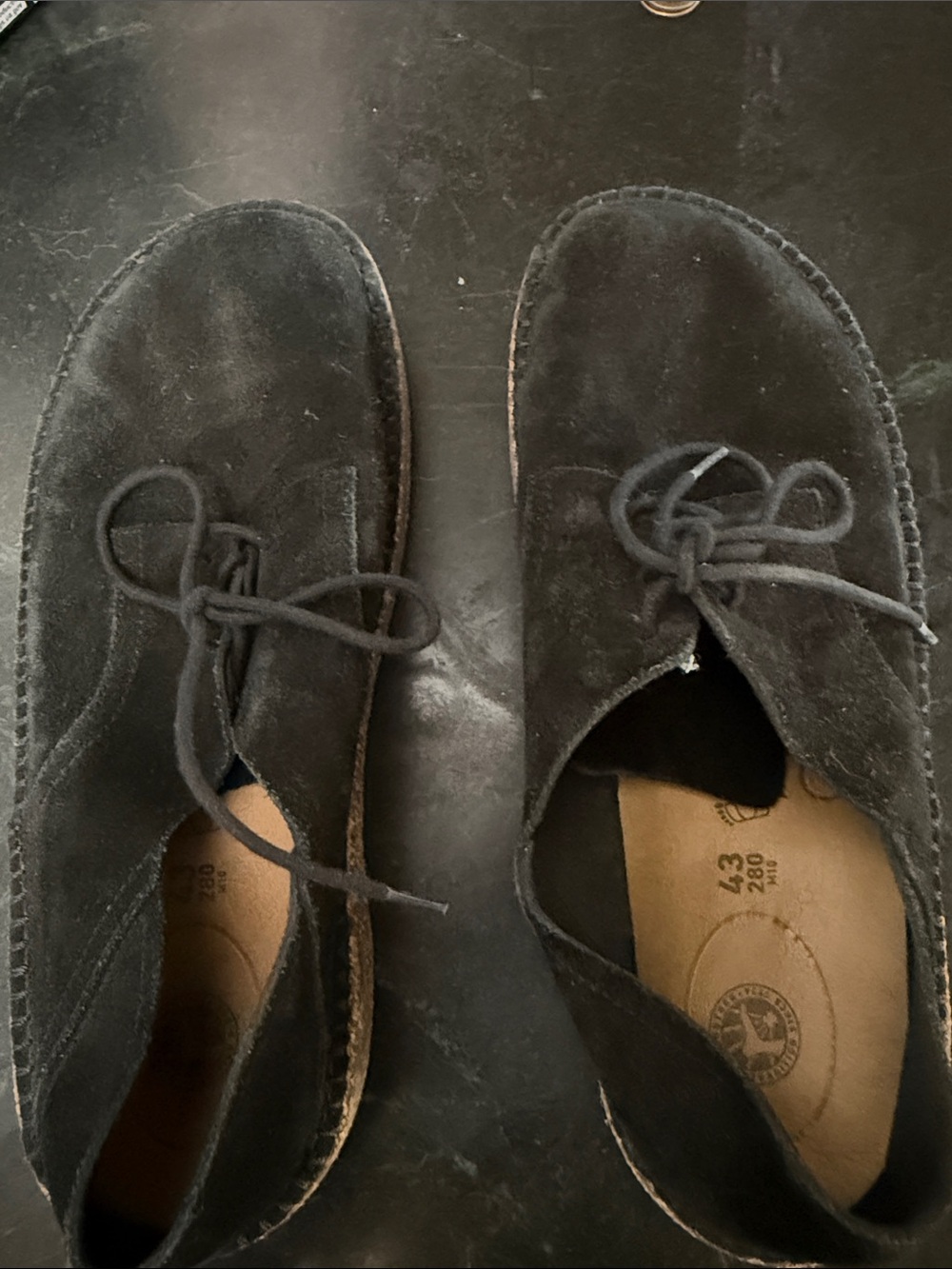 Birkenstock Black Suede Gary Shoes